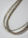 Aquamarine Dainty Beaded Necklace