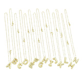 Balloon  Bubble Initial Letter Charm Necklace