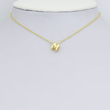 Gold Silver Cute Bubble Initial Charm, Alphabet Name Letter Charm,sku#LD700