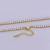 Blue CZ Tennis Choker Necklace *available in Pink