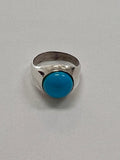 Silver Blue Moon Ring