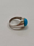 Silver Blue Moon Ring