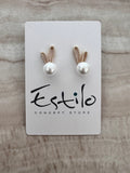 Bunny Ears Pearl Earrings