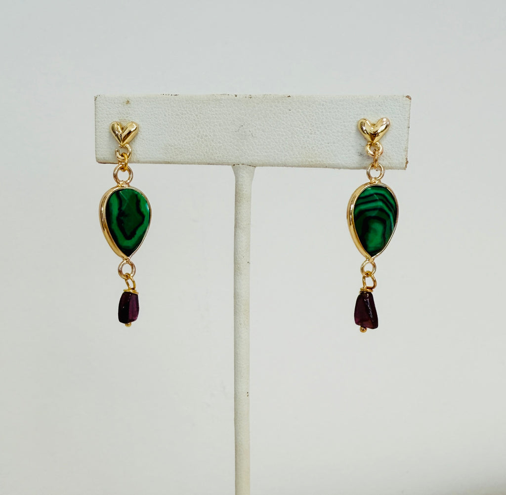 Malachite Earrings