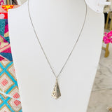 Silver Ornate Drop Necklace