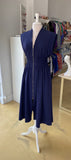Umgee Navy Zip Front Dress CW