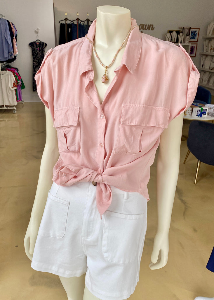 Grace and Lace Blush Utility Shirt CW