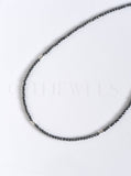 Aquamarine Dainty Beaded Necklace