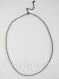 Aquamarine Dainty Beaded Necklace