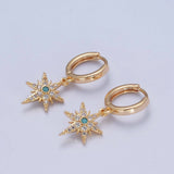 Star Turquoise Earrings