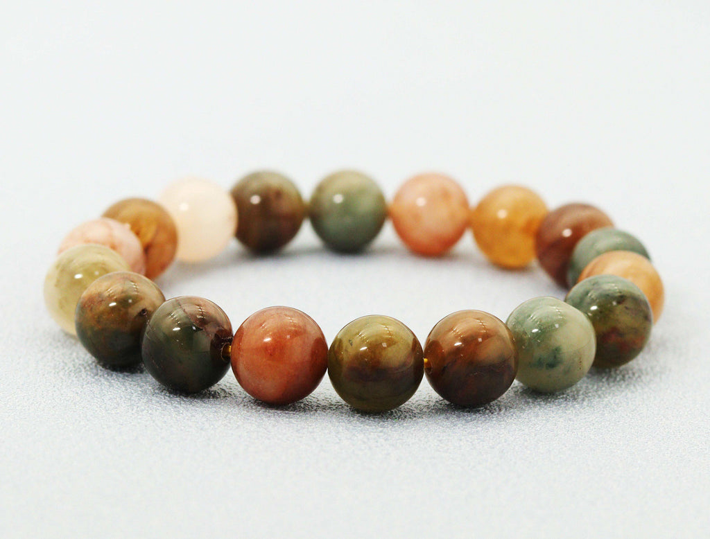 Beaded Stretchy Bracelet Earth Tones