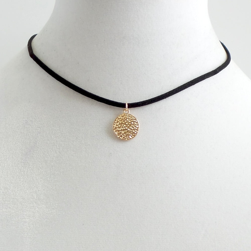 Best Western Deluxe Gold Hammered Choker - Estilo Concept Store