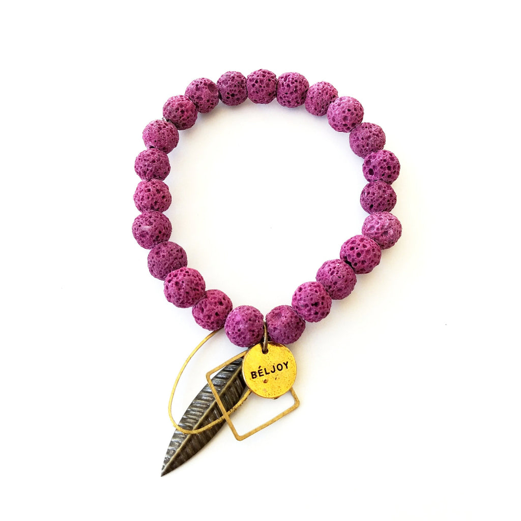 Bava Fuscia Essential Oil Bracelet - Estilo Concept Store