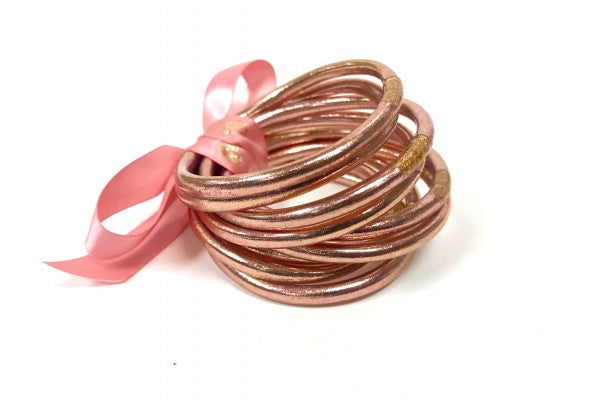 Budha girl bangles rose 2025 gold