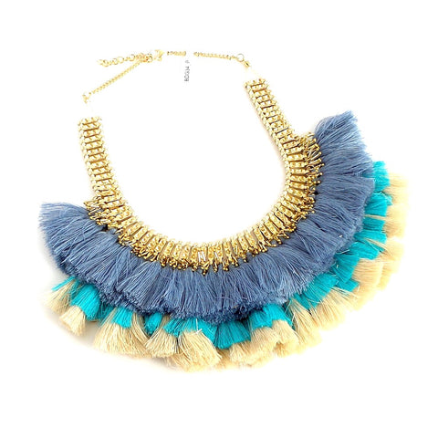 Triple Tassel Bib *click for more colors - Estilo Concept Store