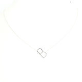 Silver Sideways Initial Necklace - Estilo Concept Store