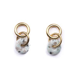 Linked Loop Kiwi Jasper Earrings - Estilo Concept Store