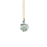 Small Silver Seal Necklace *click for more letters - Estilo Concept Store