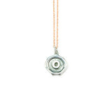 Small Silver Seal Necklace *click for more letters - Estilo Concept Store