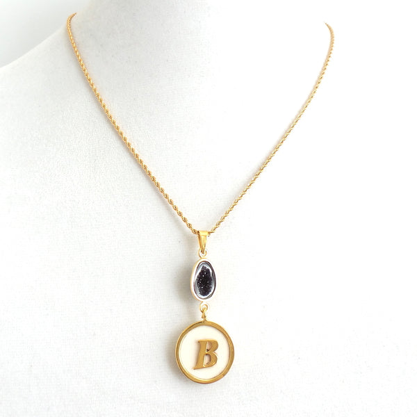 Custom Initial Charm Necklace – Redbud Jewelry