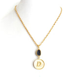 Geode and Shed Antler Initial Necklace - Estilo Concept Store