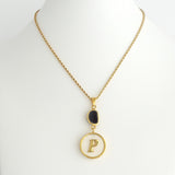 Geode and Shed Antler Initial Necklace - Estilo Concept Store