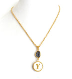 Geode and Shed Antler Initial Necklace - Estilo Concept Store