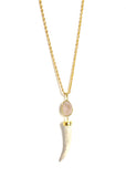 Stone Horn Long Necklace *click for more colors - Estilo Concept Store