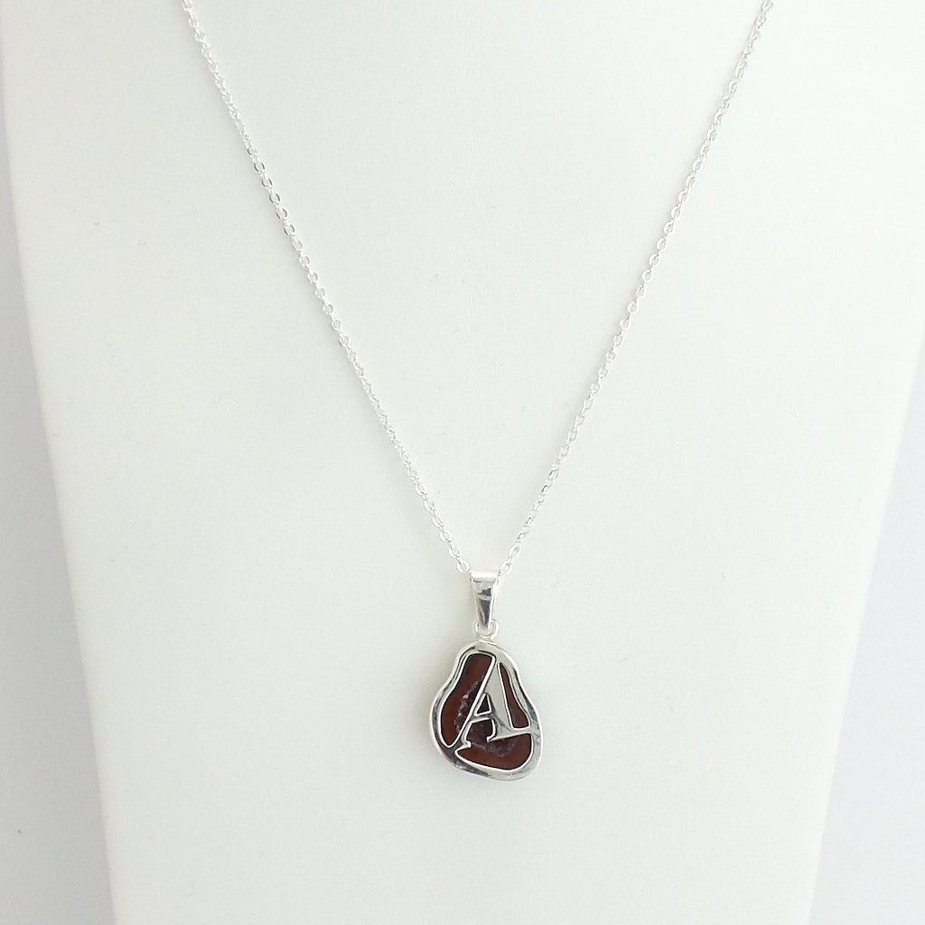 Sterling Silver Geode Initial Necklace - Estilo Concept Store