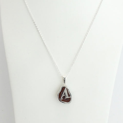 Sterling Silver Geode Initial Necklace - Estilo Concept Store