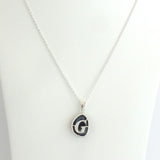 Sterling Silver Geode Initial Necklace - Estilo Concept Store