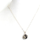 Sterling Silver Geode Initial Necklace - Estilo Concept Store