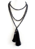 Crystal Wrap with Silver Beads 8mm *click for more colors - Estilo Concept Store