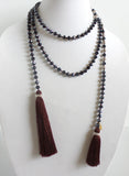 Crystal Wrap with Silver Beads 8mm *click for more colors - Estilo Concept Store