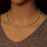 Turquoise Blue Bead Necklace