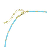 Turquoise Blue Bead Necklace