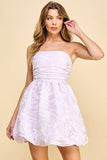 Strapless Mini Dress Lilac/purple