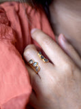 Handmade Multi Gemstone Cuff Ring