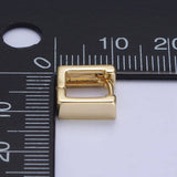 Gold Filled 10mm Mini Square Cartilage Huggie Hoop Earrings