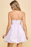 Strapless Mini Dress Lilac/purple