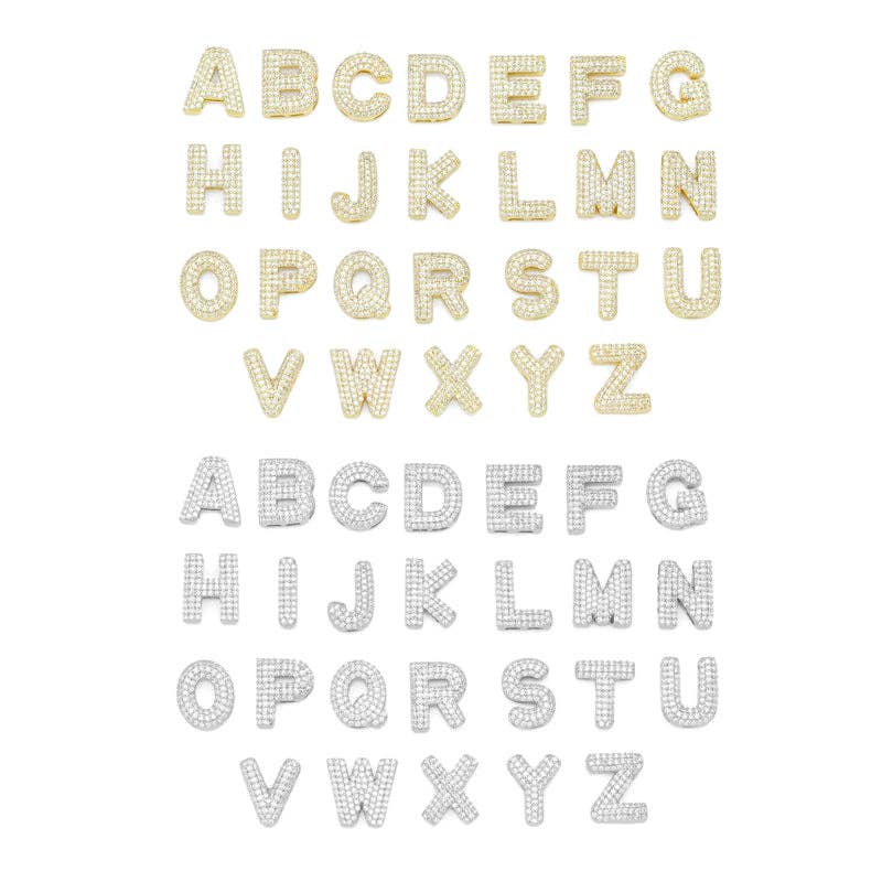 Bling Initial Letter Necklace