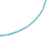 Turquoise Blue Bead Necklace