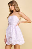 Strapless Mini Dress Lilac/purple