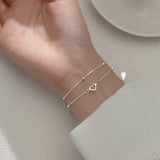 Heart Layered Bracelet