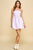 Strapless Mini Dress Lilac/purple