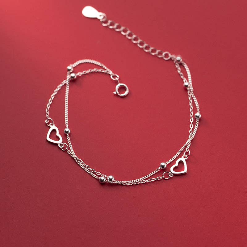 Heart Layered Bracelet