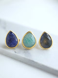 Teardrop Gemstone Adjustable Ring