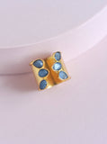 Handmade Multi Gemstone Cuff Ring