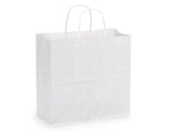 White Kraft Paper Shopping Bags