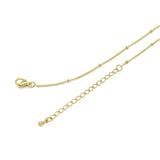 Ballon Bubble Initial Letter Charm Necklace
